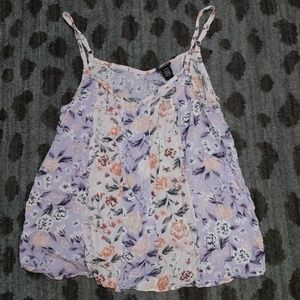 Torrid Lilac Floral Cami Tank sz 0 (L)